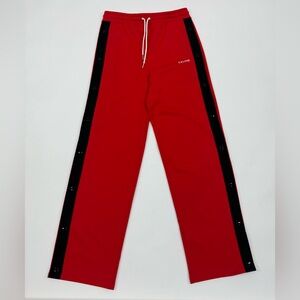 Celine Red and Black Snap Track Pants